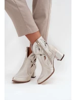 Boty na podpatku  model 219131 Step in style