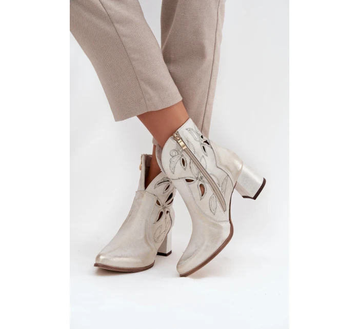 Boty na podpatku  model 219131 Step in style