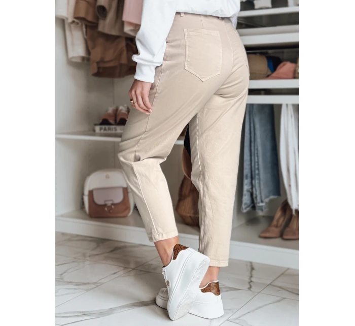 Dámské chinos kalhoty světle béžové Dstreet model 21986289 - FashionStreet