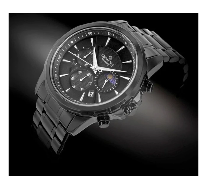 Pánské hodinky Giewont Chronograph Sapphire Black GW9460-B1 Pánské hodinky Giewont Chronograph Sapphire Black GW9460-B1