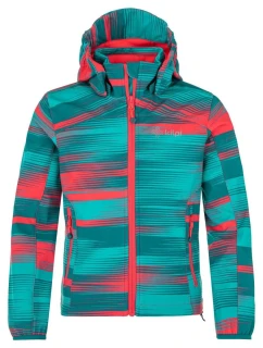 Dívčí softshellová bunda Ravia-j tyrkysová - Kilpi