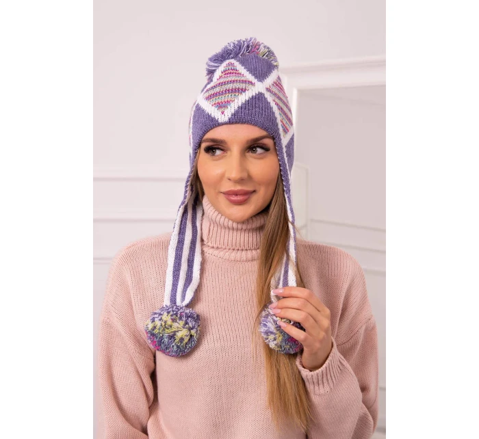 Dámská klapka na uši Eunika K322 fialová