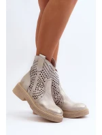 Dámské kůže Botky Zlaté Lewski model 21652385 - Zazoo