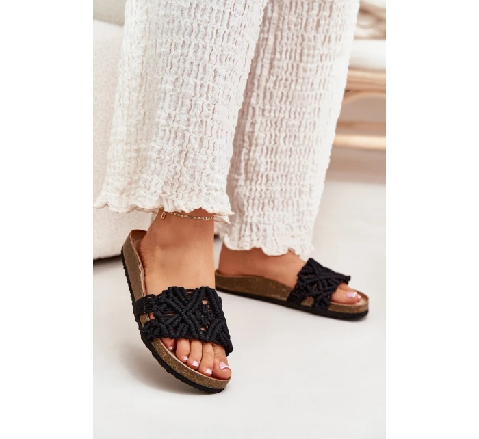 Dámské Pantofle Na Platformě Černé model 21700032 - Boto Dámské Pantofle Na Platformě Černé model 21700032 - Boto