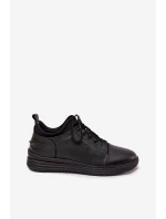 Kožené pánské polobotky model 21718250 Černé - Lee Cooper Kožené pánské polobotky model 21718250 Černé - Lee Cooper