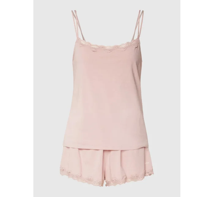 Dámské pyžamo - QS6820E TQO - starorůžová - Calvin Klein