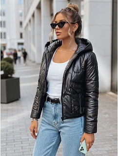 Dámská přechodná prošívaná bunda černá Dstreet model 21970039 - FashionStreet