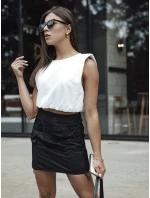 Dámská mini sukně QUILLA černá FashionStreet CY0462 Dámská mini sukně QUILLA černá FashionStreet CY0462