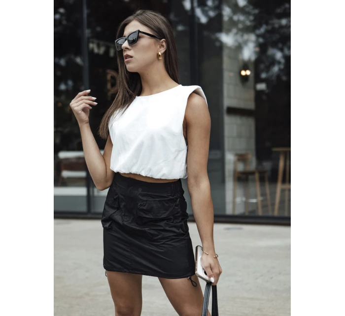 Dámská mini sukně QUILLA černá FashionStreet CY0462 Dámská mini sukně QUILLA černá FashionStreet CY0462