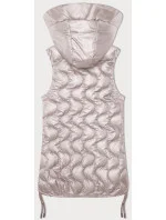 růžová dámská vesta s ozdobným prošíváním model 20970126 - S'WEST