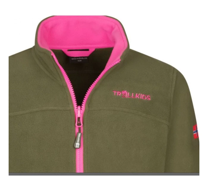 Dívčí sportovní fleecová bunda XT s zelená model 21351944 - Trollkids