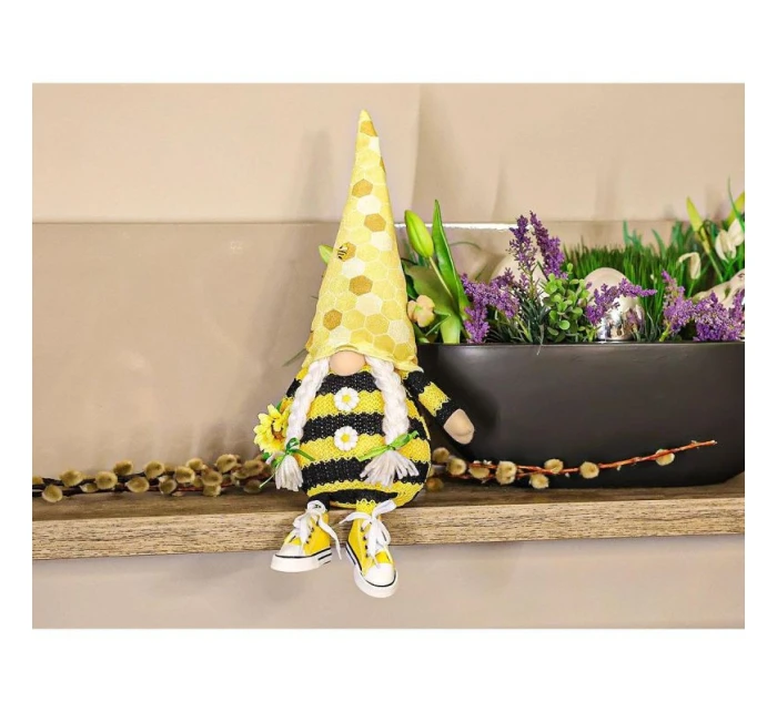 GHOST GNOM BABY 25CM IN TRAMPS SPRING DECORATION dětské