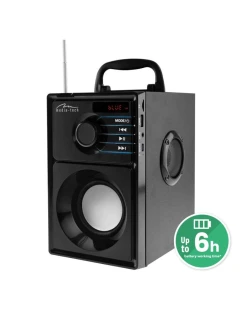 MEDIA-TECH BEZDRÁTOVÝ REPRODUKTOR BOOMBOX STŘÍBRNÝ 15W MRS MT3179