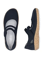 Dámská obuv na suchý zip tmavě modrá model 22060750 - Rieker Dámská obuv na suchý zip tmavě modrá model 22060750 - Rieker