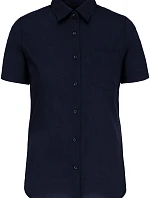 Kariban K 548 Popelínová halenka "Judith" s krátkým rukávem 20.K548 navy