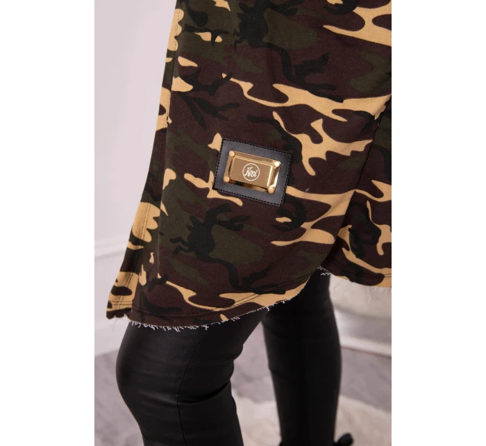 Slipová bunda khaki+béžová Slipová bunda khaki+béžová