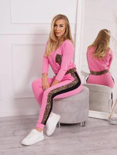 Leopardí sada světle růžová