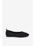 Síťované Textilní Baleríny Dámské Černé model 21703003 - Boto