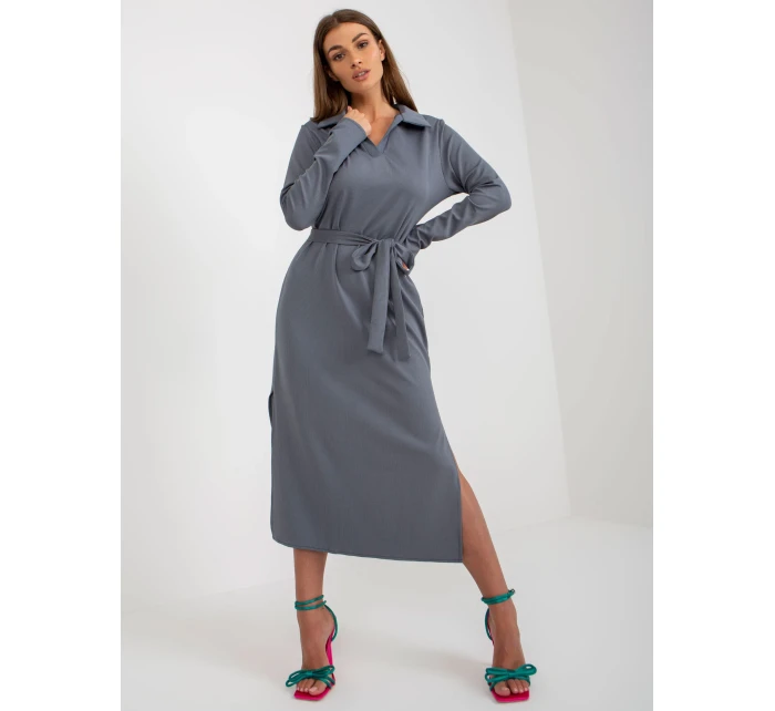 LK SK 509227 šaty.83P tmavě šedá