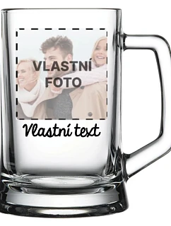 Personalizovaná pivní sklenice s fotografií