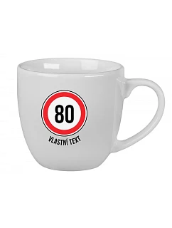 Personalizovaný keramický hrníček 400 ml - narozeninová dopravní značka