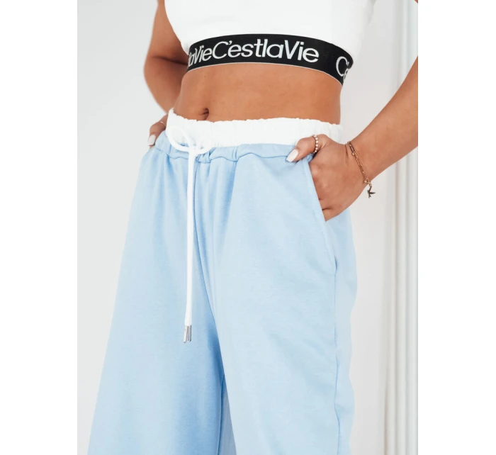Dámské široké kalhoty VERES modré FashionStreet UY1958