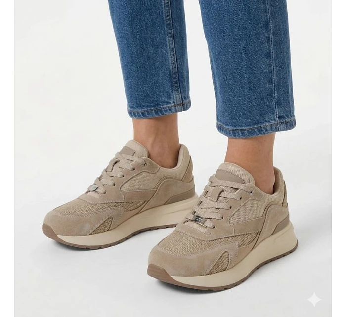 Filippo béžové semišové kožené polobotky DP7728/26