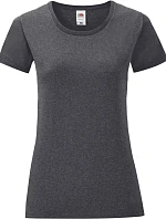 Fruit of the Loom Lady-Fit Iconic 150 T Dámské tričko 16.1432 dark heather grey