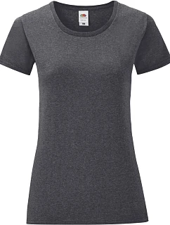 Fruit of the Loom Lady-Fit Iconic 150 T Dámské tričko 16.1432 dark heather grey