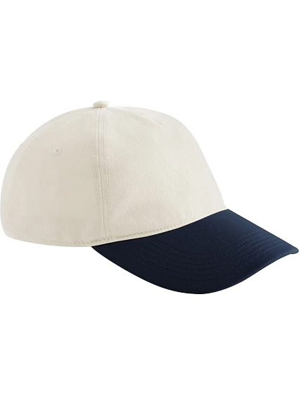 Beechfield B 67 5 panelová kontrastní kšiltovka 53.0067 natural/french navy Beechfield B 67 5 panelová kontrastní kšiltovka 53.0067 natural/french navy