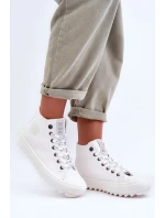 Dámské Tenisky Big Star Vysoké Zateplené Bílé GG274108