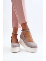 Dámské espadrilky na šedé model 21648491 - Boto