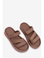 dámské sandály na platformě s pásky Khaki model 21943283 - Boto