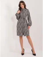 Šaty LK SK 509526 1.06 šedá černá Šaty LK SK 509526 1.06 šedá černá