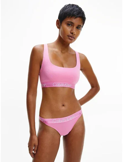 Sportovní braletka - QF6684E - TO3 - Hollywood růžová - Calvin Klein Sportovní braletka - QF6684E - TO3 - Hollywood růžová - Calvin Klein