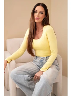 Dámská klasická halenka model 22196535 žlutá - Kesi