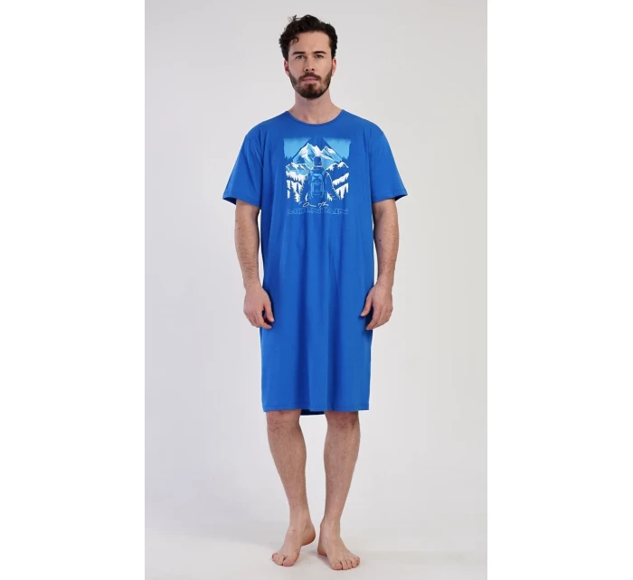 Pánská noční košile s krátkým rukávem Mountain