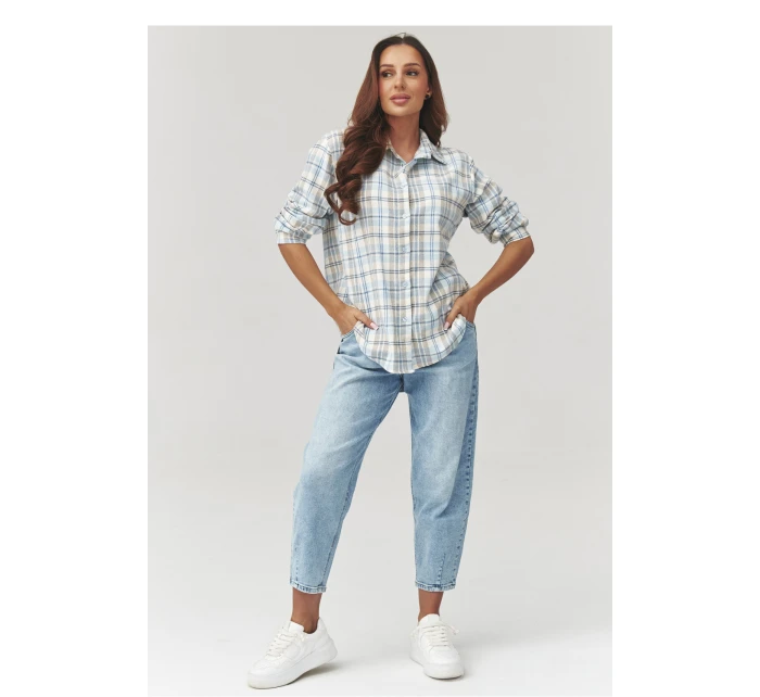 Košile s dlouhým rukávem  model 223229 Makadamia