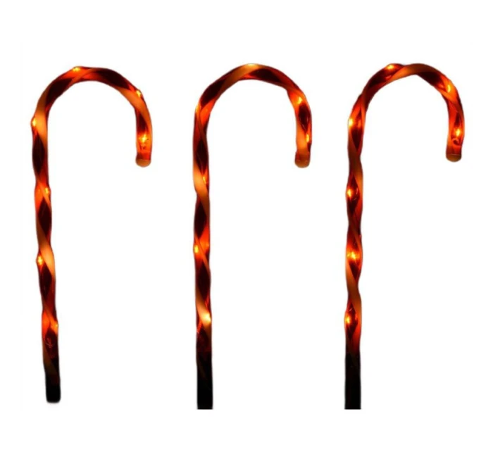 VENKOVNÍ SVĚTLA CANDY CANES SADA 6KS