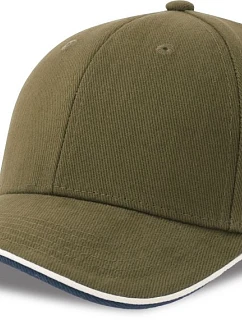Atlantis Headwear Pilot Piping Sandwich-S 6 panelová těžká sandwich křiltovka 33.0274 olive