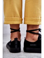 Dámské nízké Materiál tenisky Big Star KK274009 Černá Dámské nízké Materiál tenisky Big Star KK274009 Černá