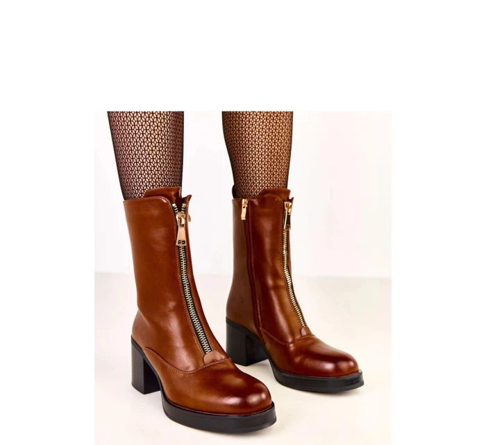 Boty na podpatku model 219634 Solea Boty na podpatku model 219634 Solea