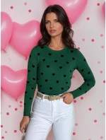 Dámský svetr FREYJA zelený FashionStreet MY2065
