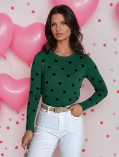 Dámský svetr FREYJA zelený FashionStreet MY2065