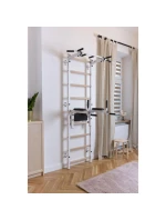 GYMNASTICKÝ ŽEBŘÍK S TYČÍ A MADLEM PRO CVIČENÍ NA LAVIČCE 722W