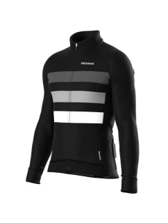 Biemme košile s dlouhým rukávem CALDERONE černá šedá XXL