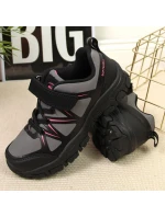 American Club Jr AM902A šedé trekové boty na suchý zip