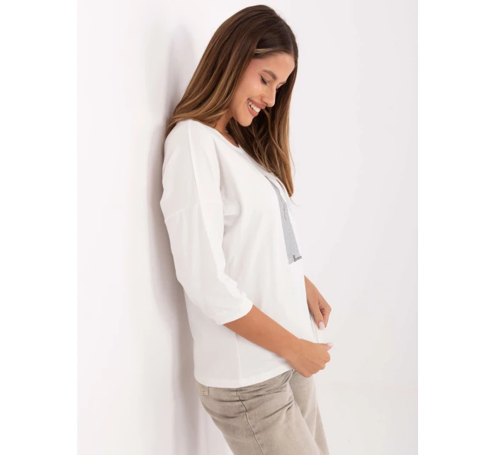 Bluzka RV BZ model 21406744 ecru - FPrice Bluzka RV BZ model 21406744 ecru - FPrice