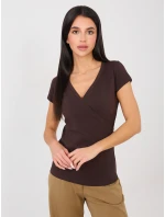 Tričko RV TS 5636.03X tmavě hnědé