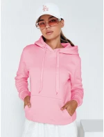 Dámská mikina BASIC s kapucí růžová model 21962140 - Dstreet Dámská mikina BASIC s kapucí růžová model 21962140 - Dstreet